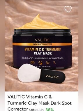 VALITIC Vitamin C & Turmeric Clay Mask Dark Spot Corrector – NEW
